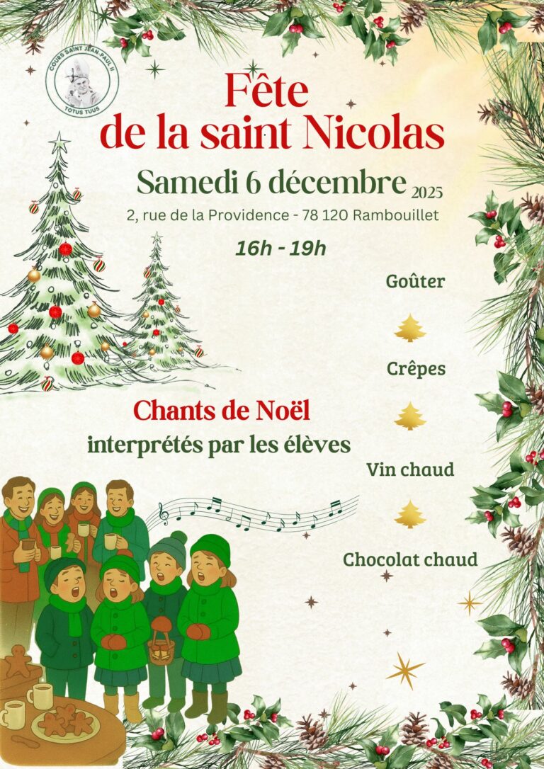 Fête de la Saint Nicolas - Cours Saint Jean-Paul 2 - Rambouillet