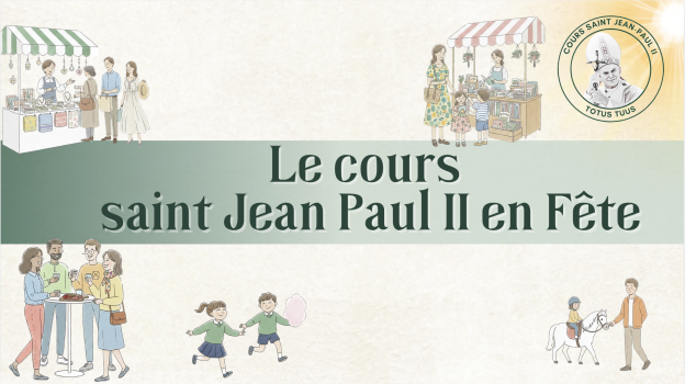 Vignette saint jean paul II en fête