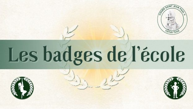 les badges de l'école